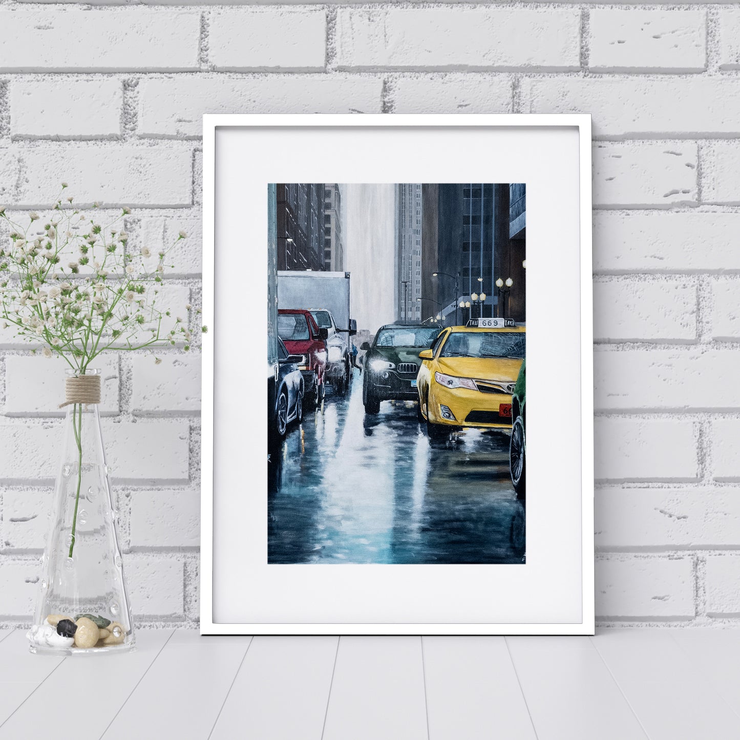 Rainy Day Commute Giclée Print