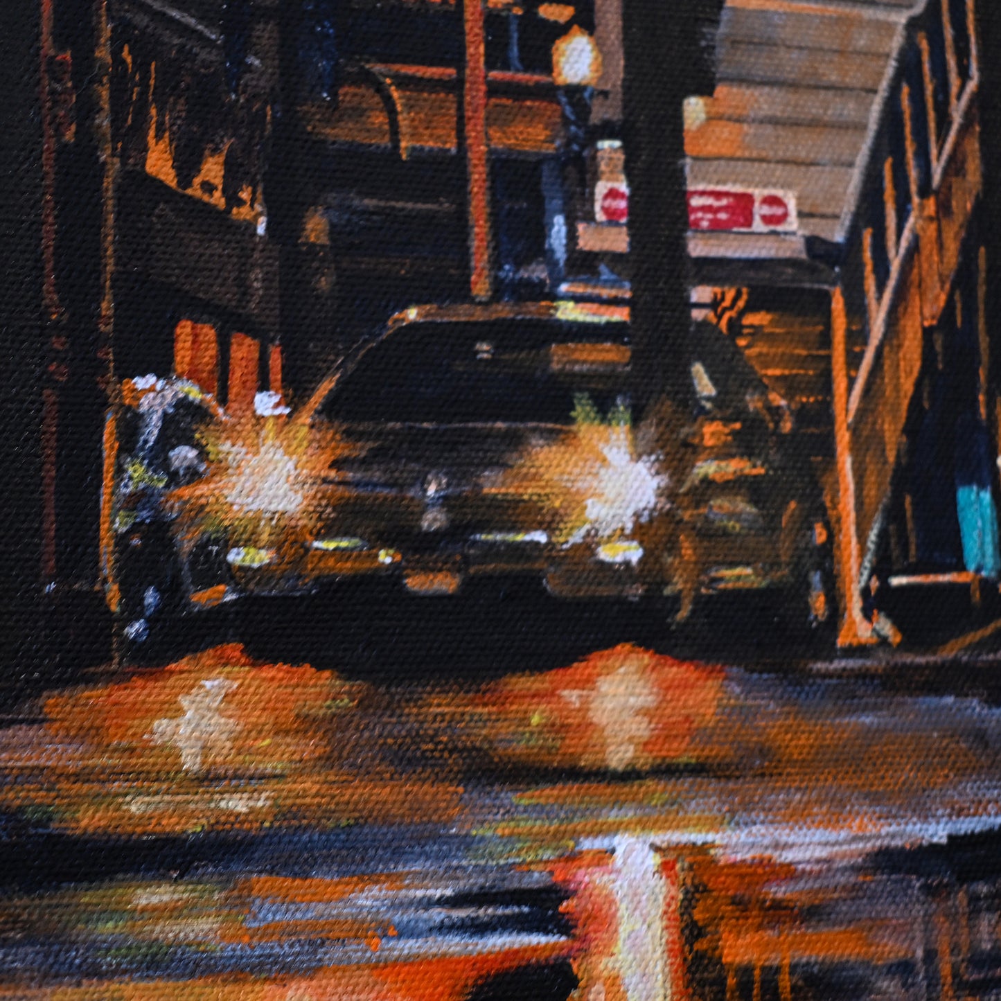 Parked Under the El Original Art