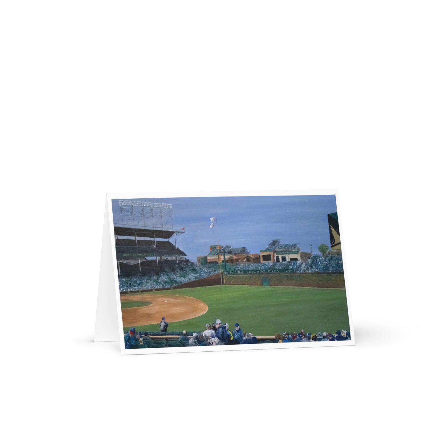 Spring Day at Wrigley Greeting Card