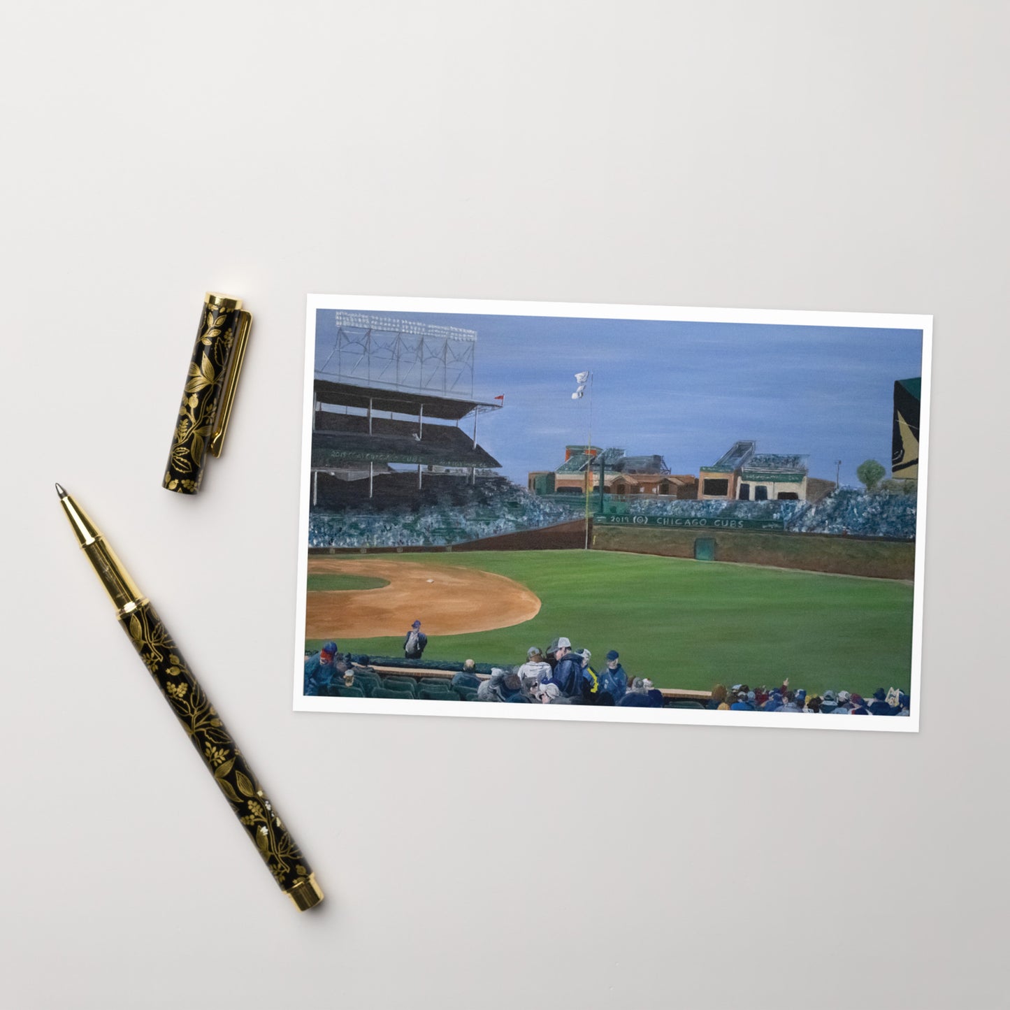 Spring Day at Wrigley Greeting Card