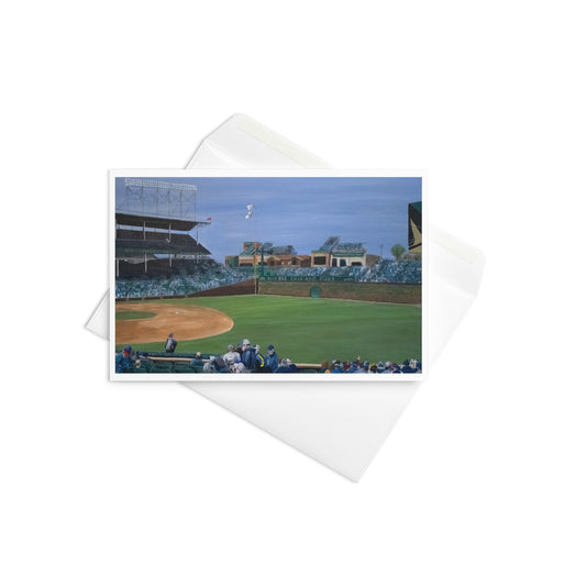 Spring Day at Wrigley Greeting Card