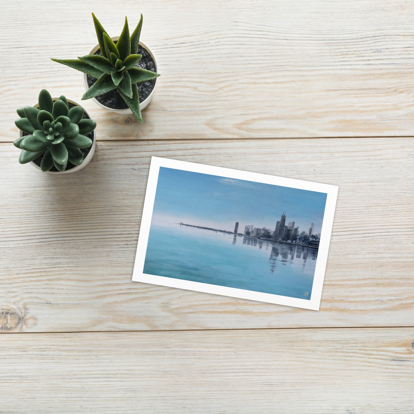 Hazy Skyline Greeting Card