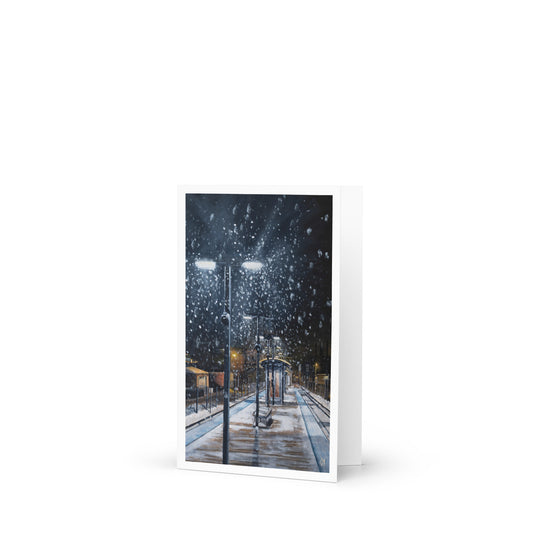 Rockwell Snow Greeting Card