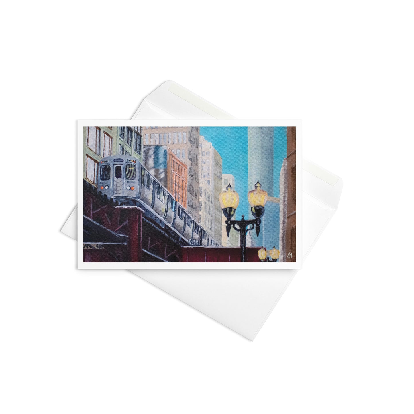 Up at the El Greeting Card