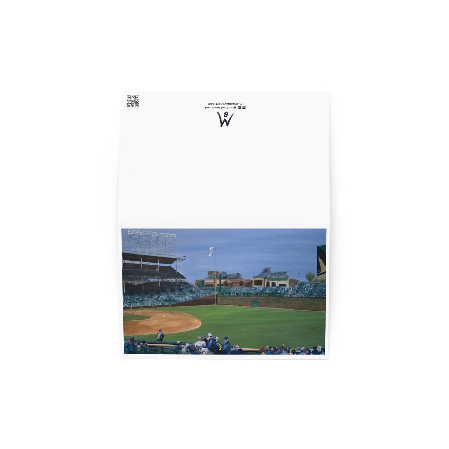 Spring Day at Wrigley Greeting Card