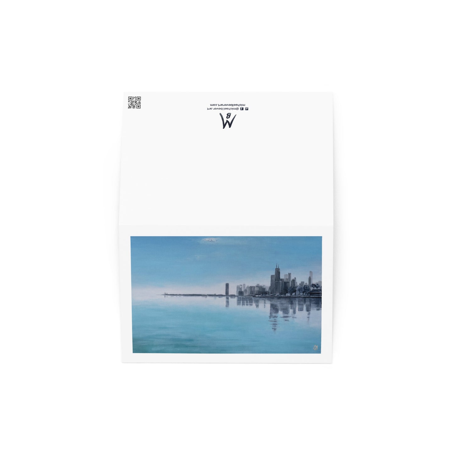Hazy Skyline Greeting Card