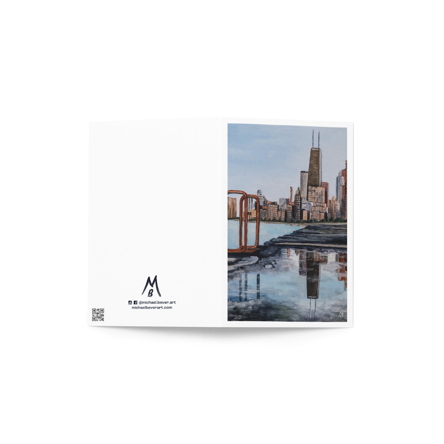 Lakefront Reflection Greeting Card