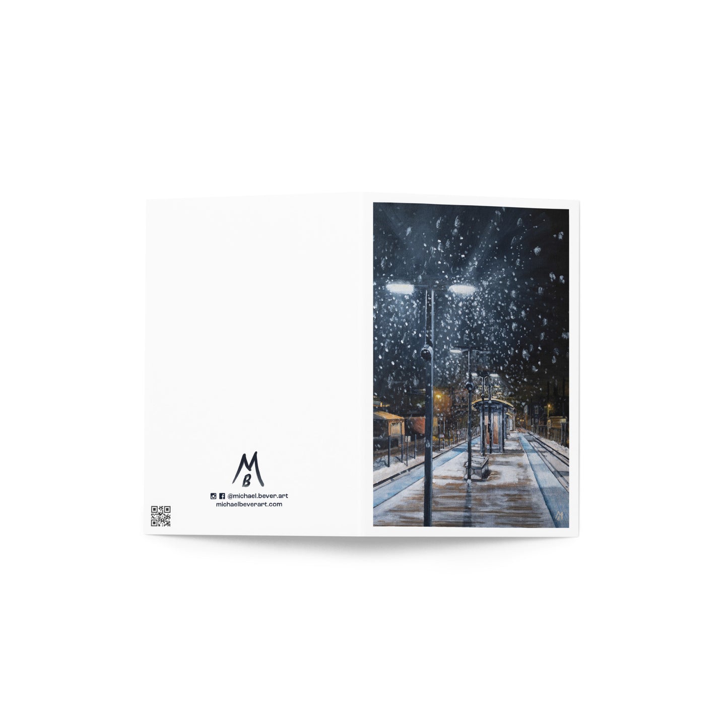 Rockwell Snow Greeting Card