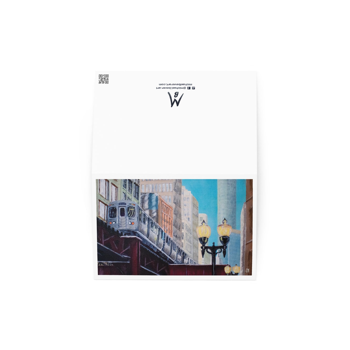 Up at the El Greeting Card