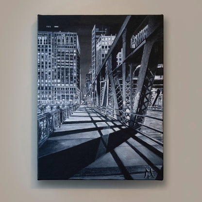 Bridge at Night Original Art