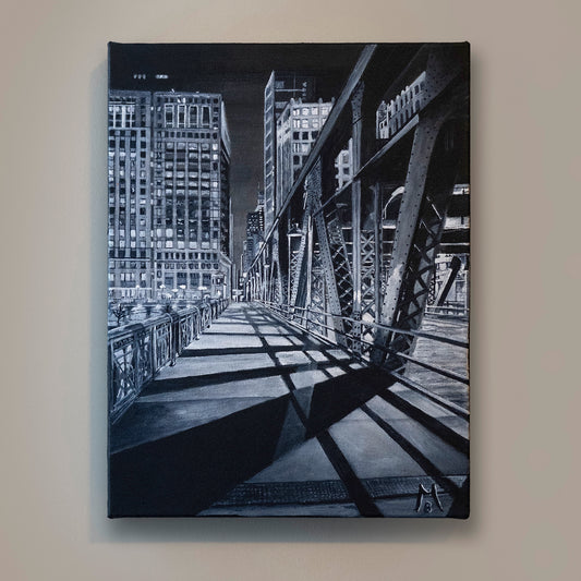 Bridge at Night Original Art