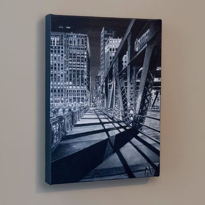Bridge at Night Original Art