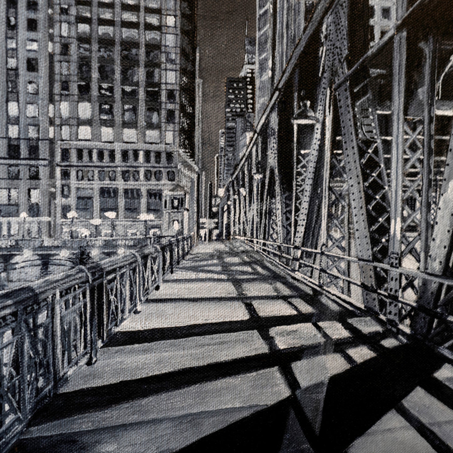 Bridge at Night Original Art