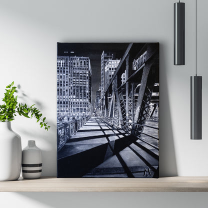Bridge at Night Original Art