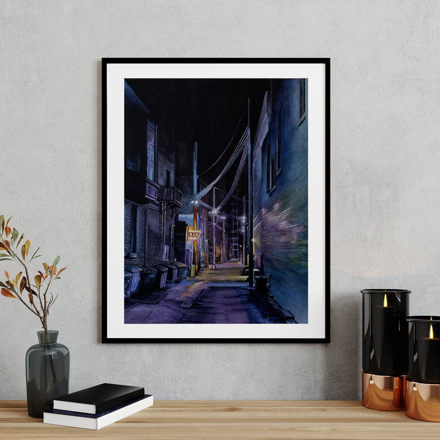 Chicago Alley: Purple Giclée Print
