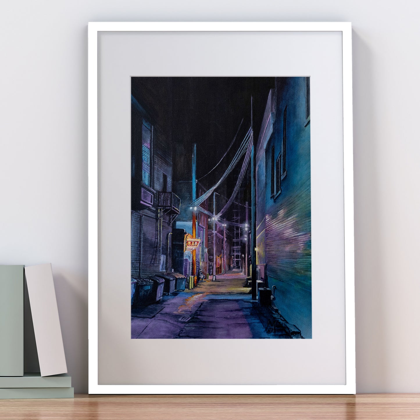 Chicago Alley: Purple Giclée Print