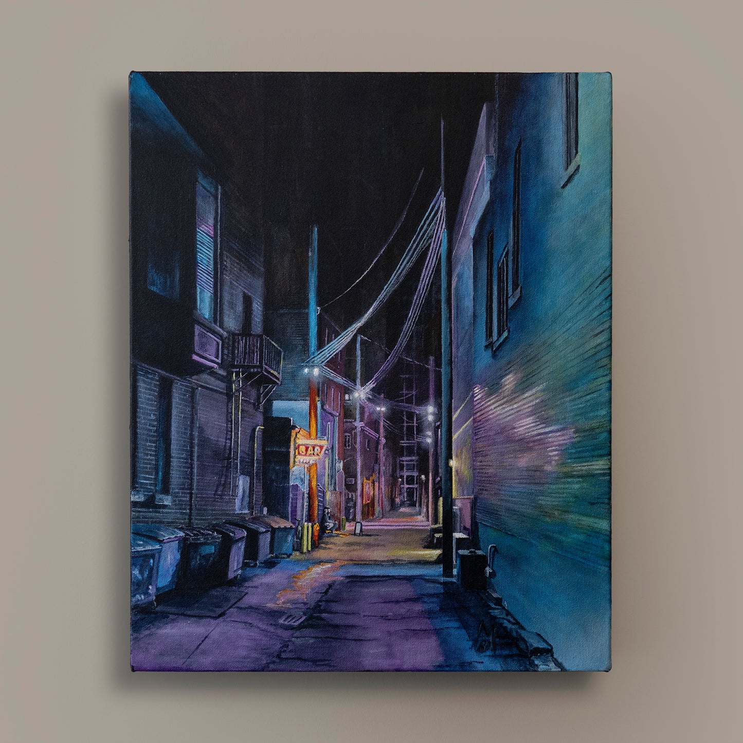 Chicago Alley: Purple Original Art