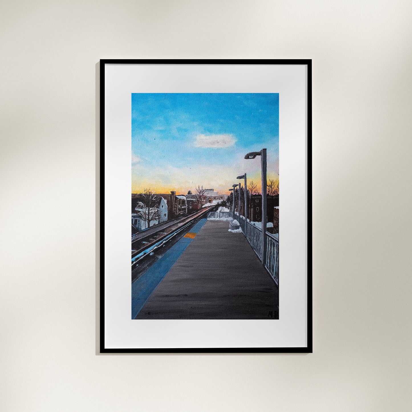 Damen Station At Sunset Giclée Print