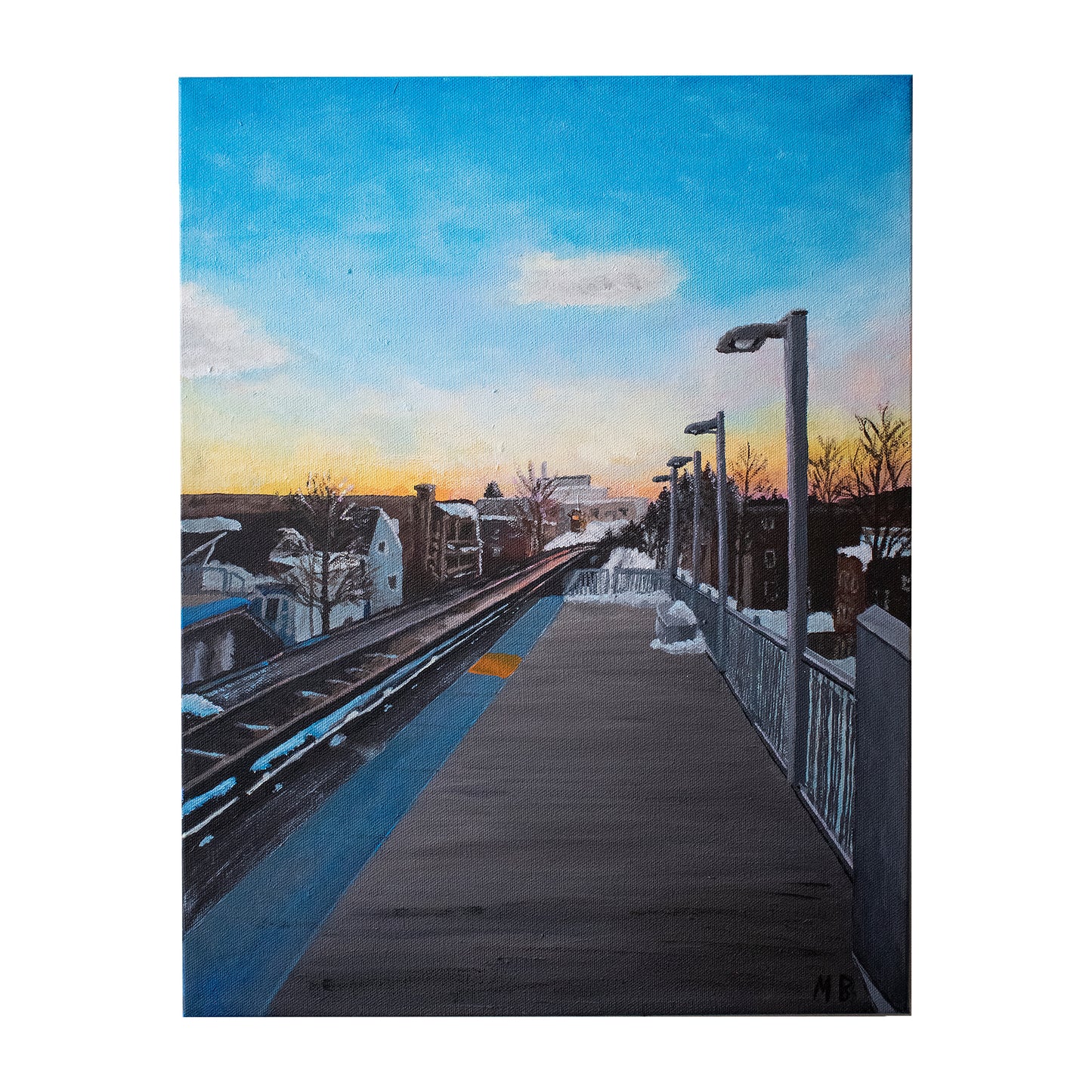 Damen Station At Sunset Giclée Print