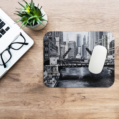 Downtown Bridges Mouse pad