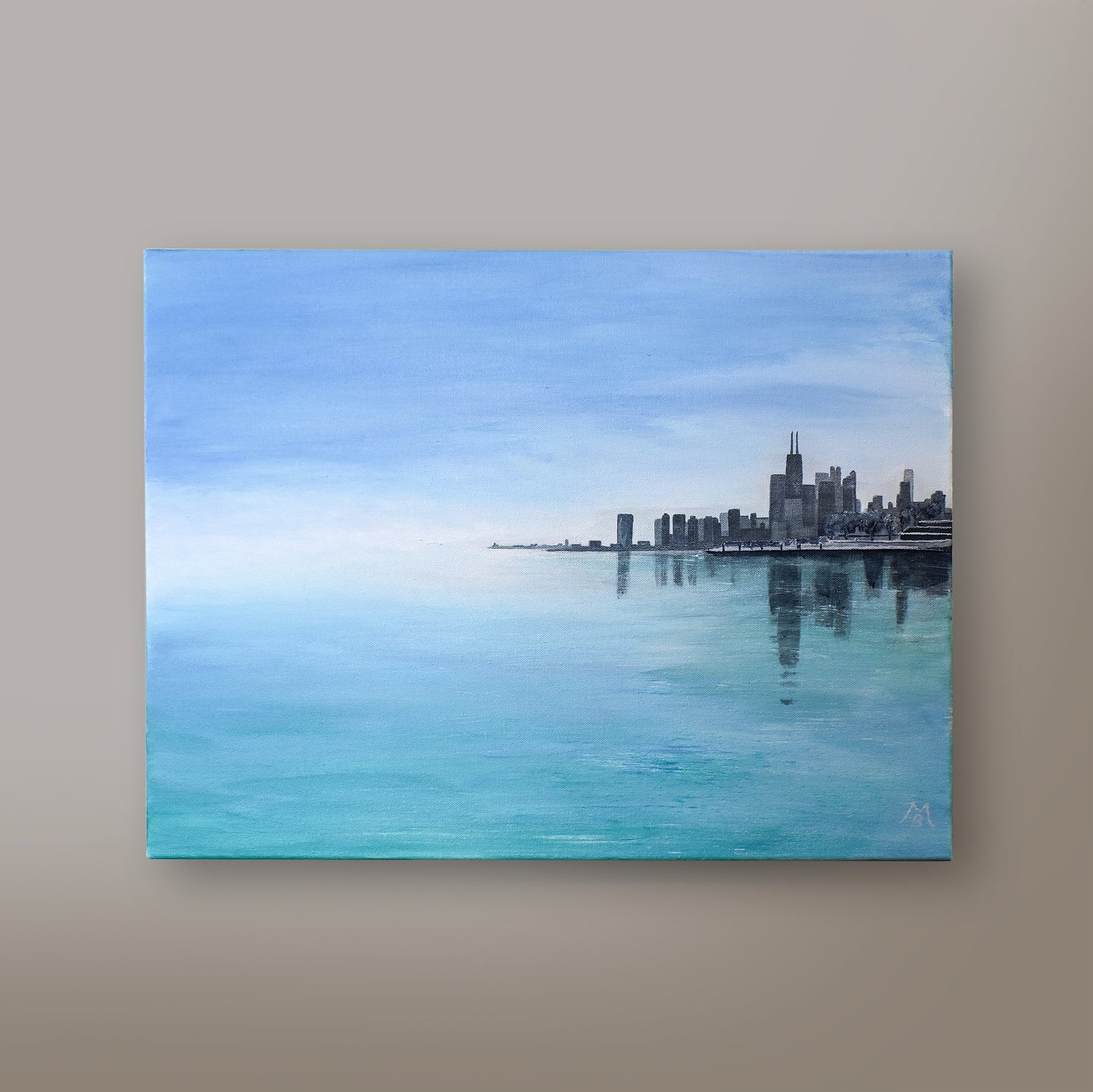 Hazy Skyline Blue Giclée Print