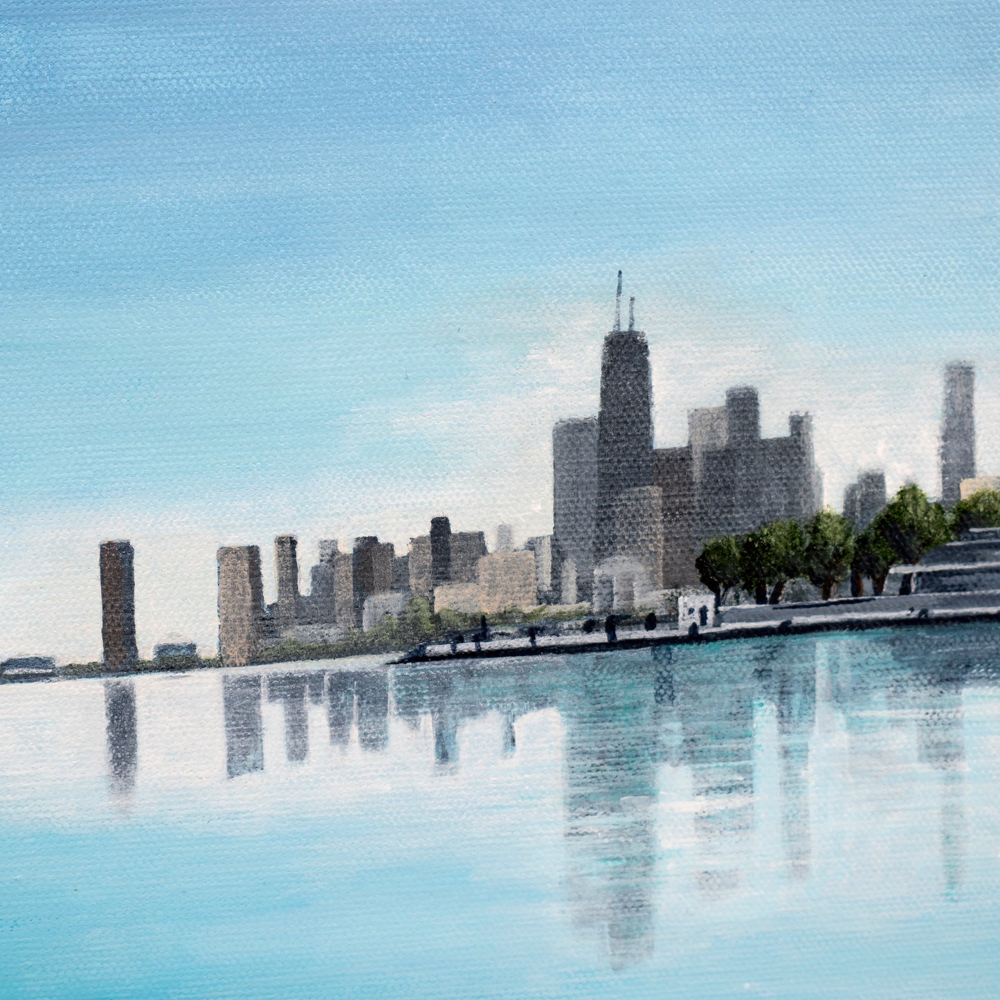 Hazy Skyline 4, Square Original Art