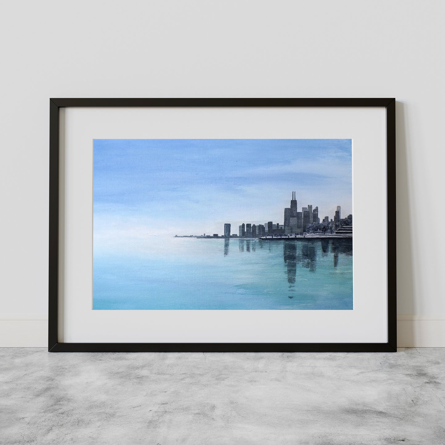 Hazy Skyline Blue Giclée Print