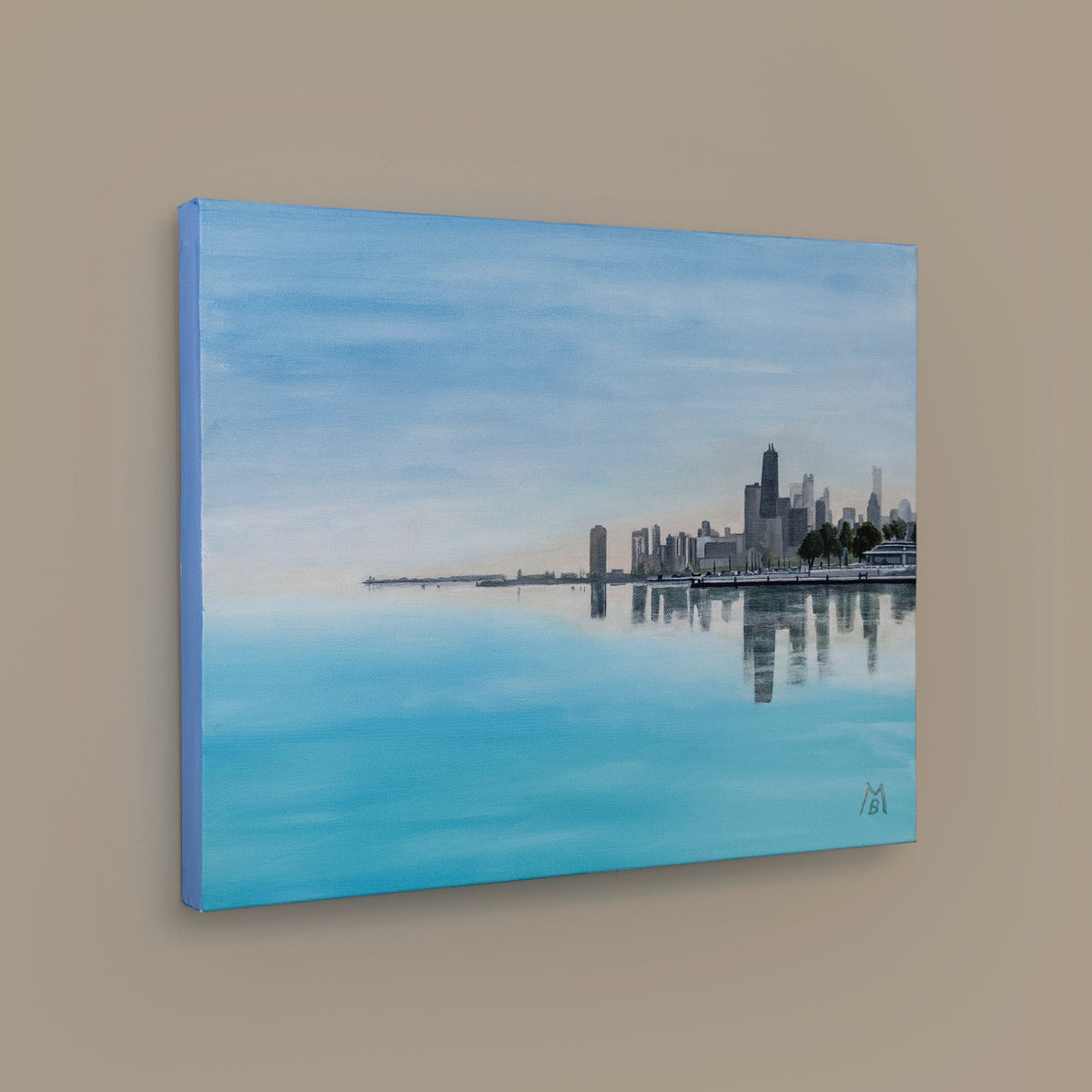Lakefront Sunset Original Art