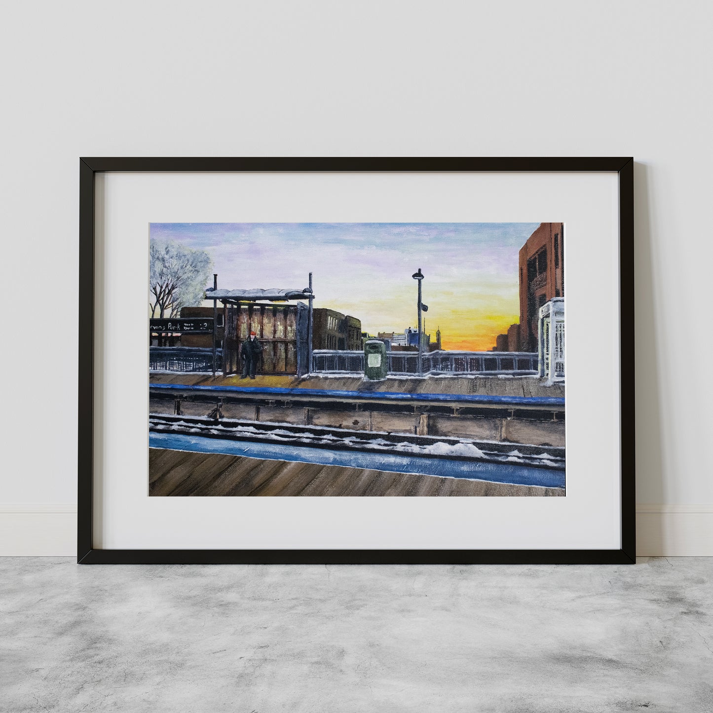 Irving Park Station Giclée Print