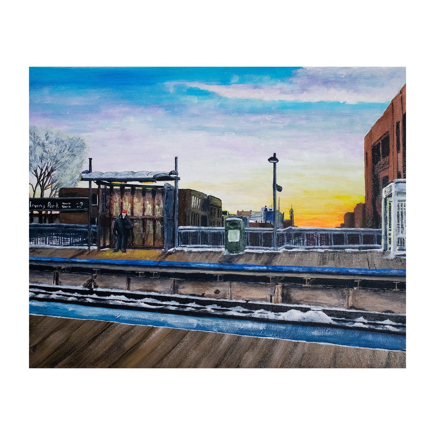 Irving Park Station Giclée Print