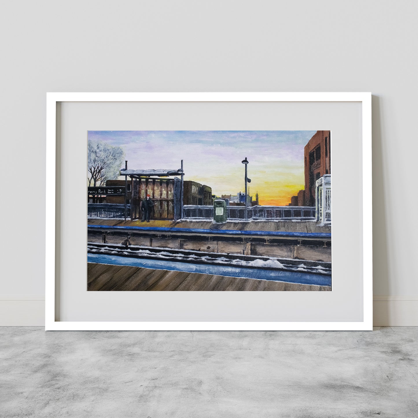 Irving Park Station Giclée Print