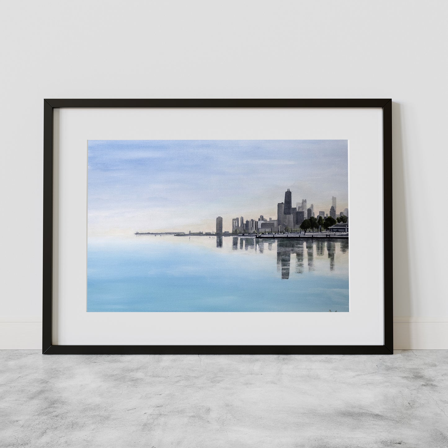 Lakefront Sunset Giclée Print