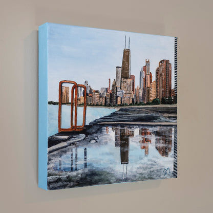 Lakefront Reflection Original Art