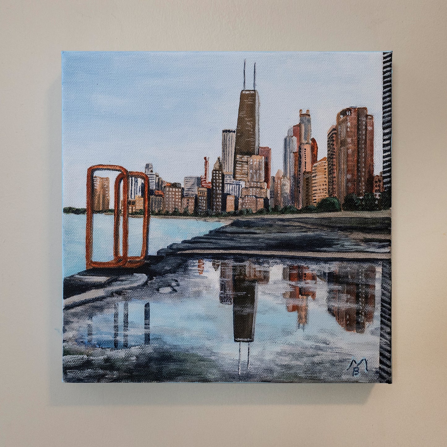 Lakefront Reflection Original Art