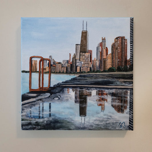 Lakefront Reflection Original Art