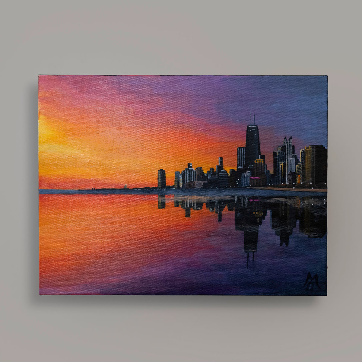 Lakefront Sunrise Original Art