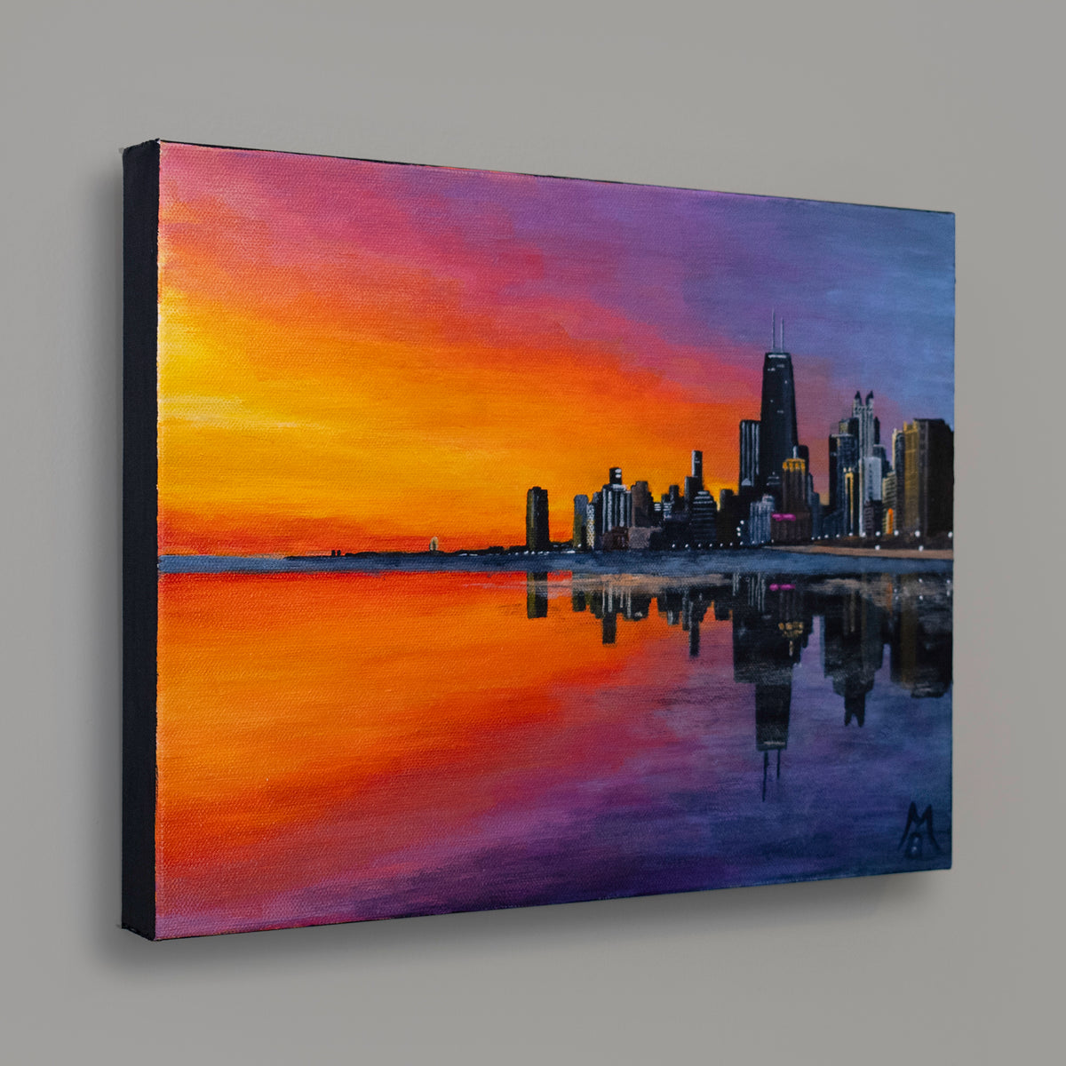 Lakefront Sunrise Original Art