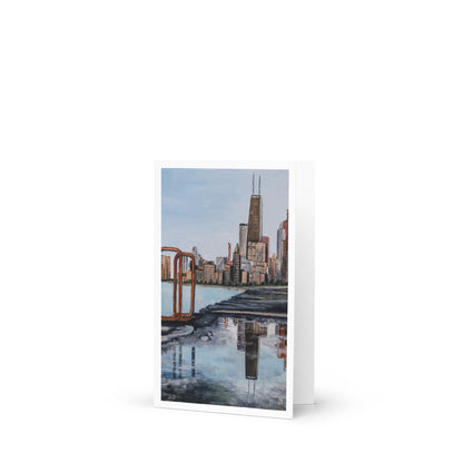 Lakefront Reflection Greeting Card