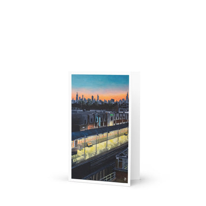 Ravenswood Metra at Sunrise Greeting Card