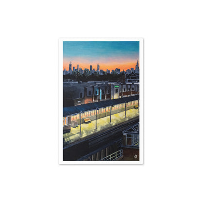 Ravenswood Metra at Sunrise Greeting Card