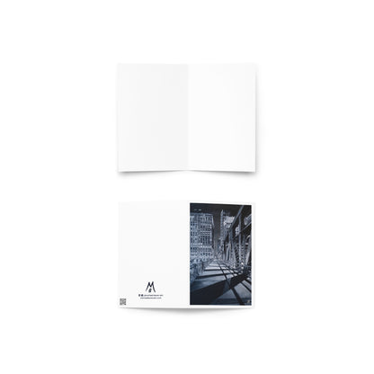 Bridge at Night Greeting Card