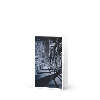 Bridge at Night Greeting Card