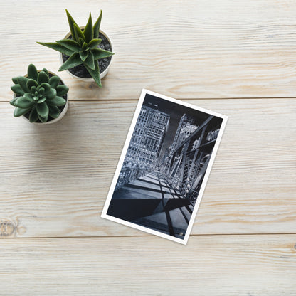 Bridge at Night Greeting Card