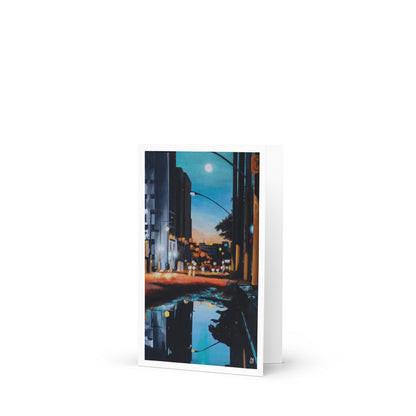 Moonlit Reflection Greeting Card