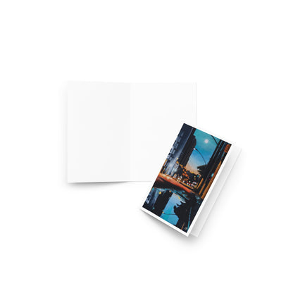 Moonlit Reflection Greeting Card
