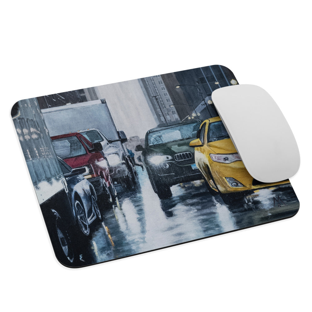 Rainy Day Commute Mouse Pad
