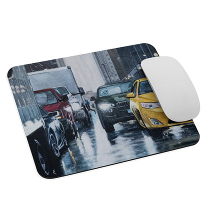 Rainy Day Commute Mouse Pad