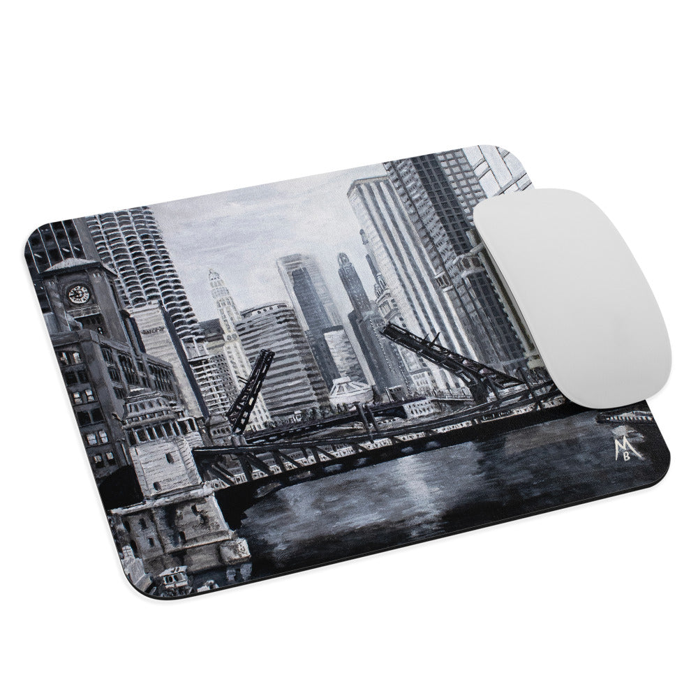 Downtown Bridges Mouse pad
