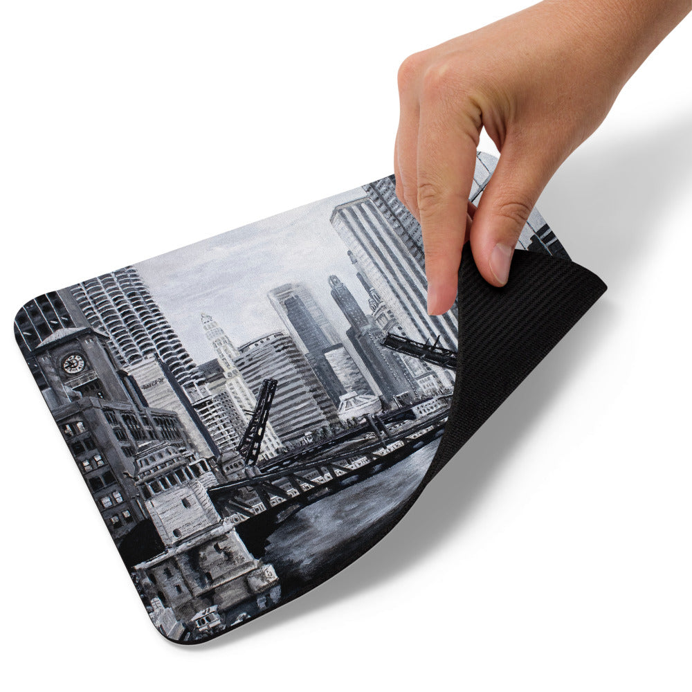 Downtown Bridges Mouse pad